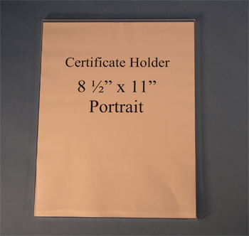 Certificate Holders Wall Mount Flush Mount