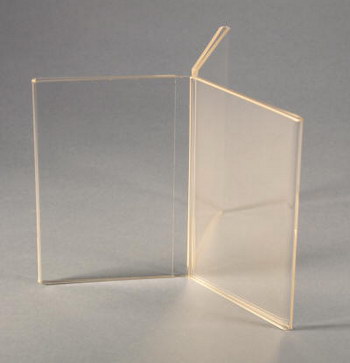 Alpine Industries 4″ x 6″ Clear Acrylic, Slant-Back, Side insert