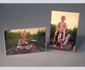 Absolute Acrylic, Inc. - Product Details - 04 x 07 - Frame 4x7 portrait or  landscape stand, tapered base - Absolute Acrylic
